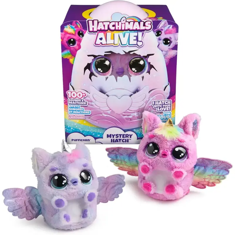 HATCHIMALS Alive uovo Mystery Hatch Pufficorn