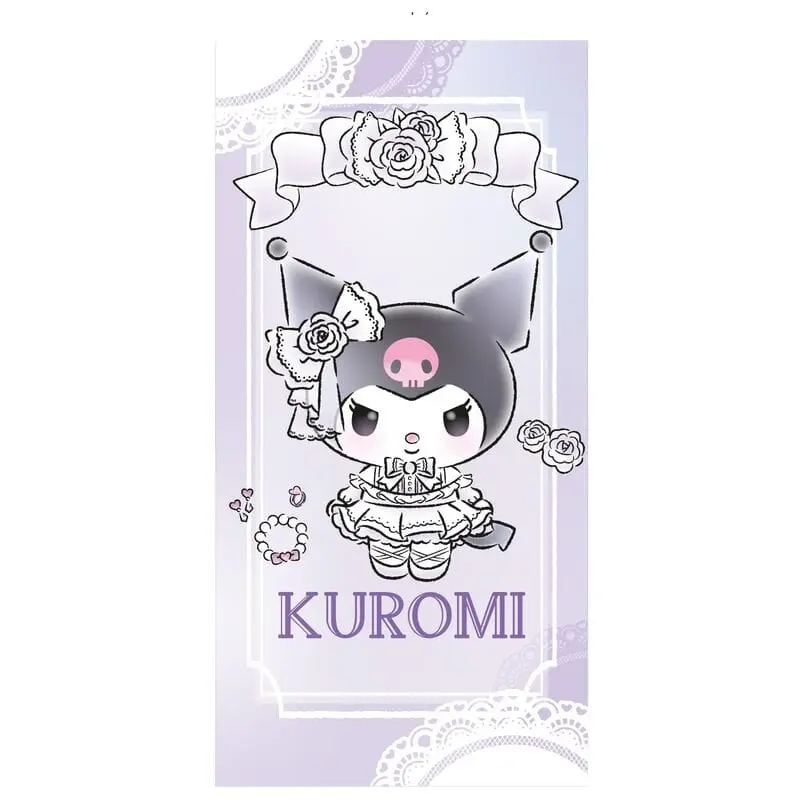 Hello Kitty Telo Mare Kuromi in Microfibra 140x70cm