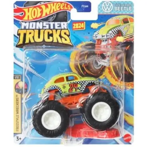 Hot Wheels Monster Trucks Volkswagen Beetle Freestyle Wreckers