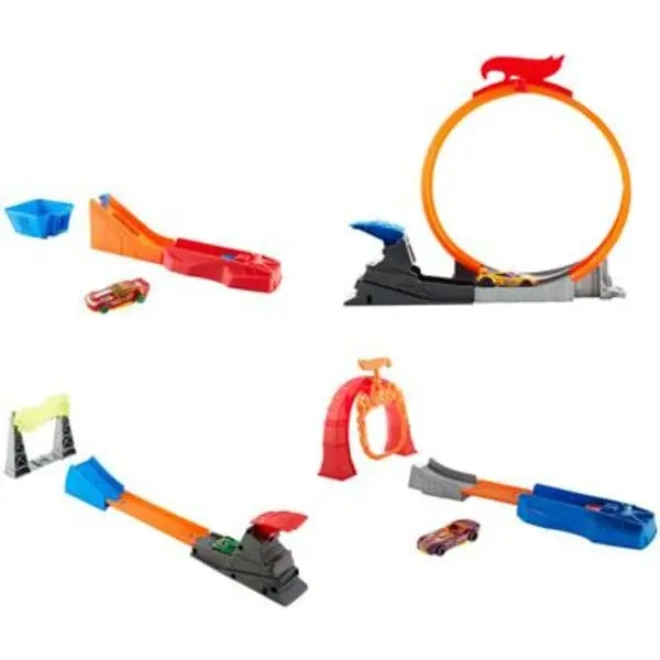 Hot Wheels, Piste Acrobazie con Veicolo, Mattel FTH79