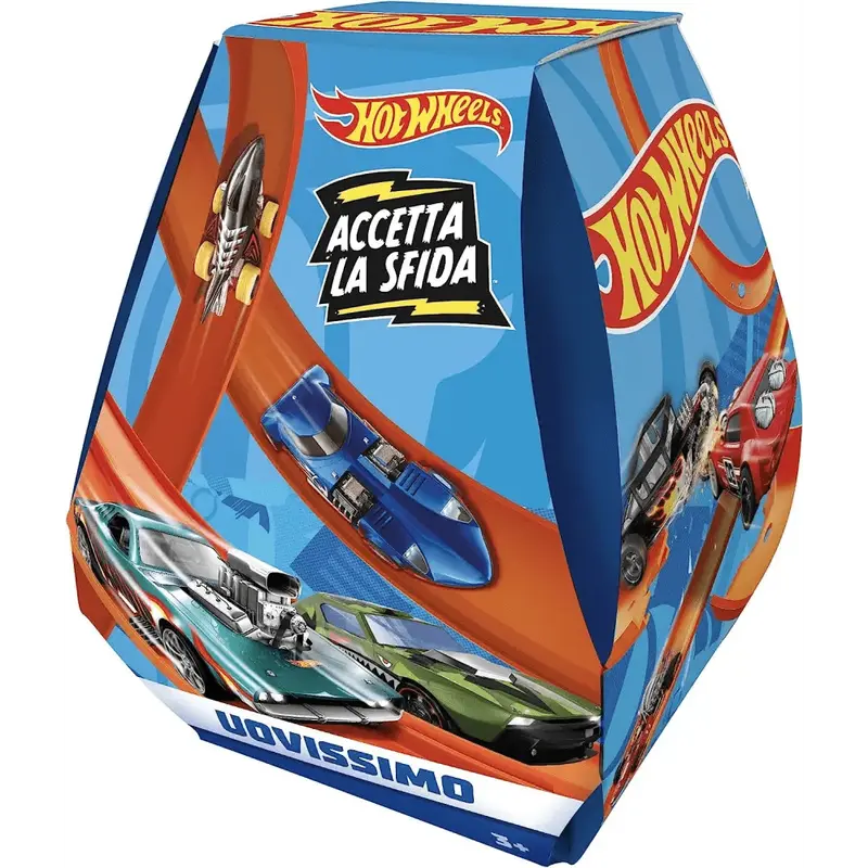 Hot Wheels Uovissimo con Rettilinei e Veicolo