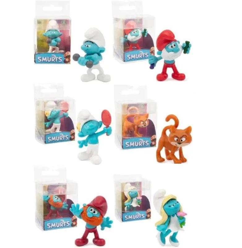 I Puffi personaggi 6cm da Collezione in cofanetto vetrina