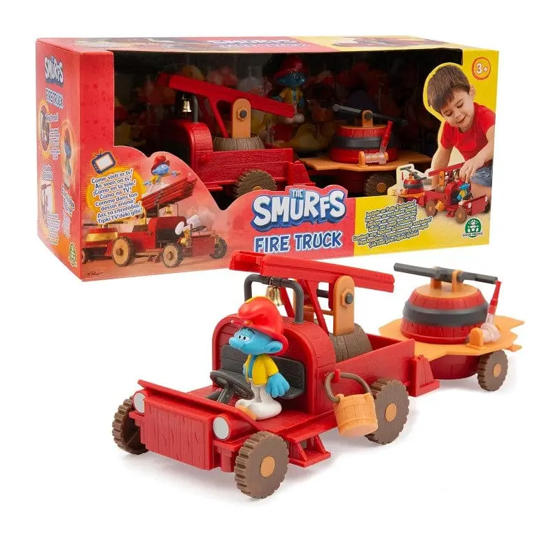 I Puffi - Playset Camion dei Pompieri Dei Puffi