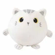 I-Total Cuscino Squishy In Memory Foam - Gatto Bianco