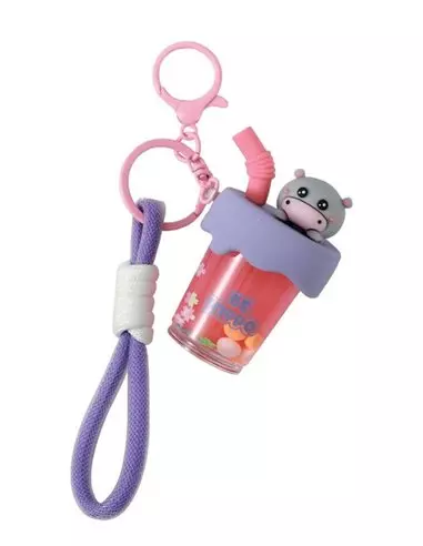I Total Portachiavi Bubble Tea Hippo