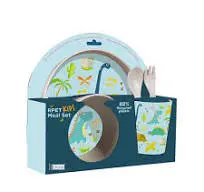 I-Total Set Pappa DINO Bicchiere Posate Piatti