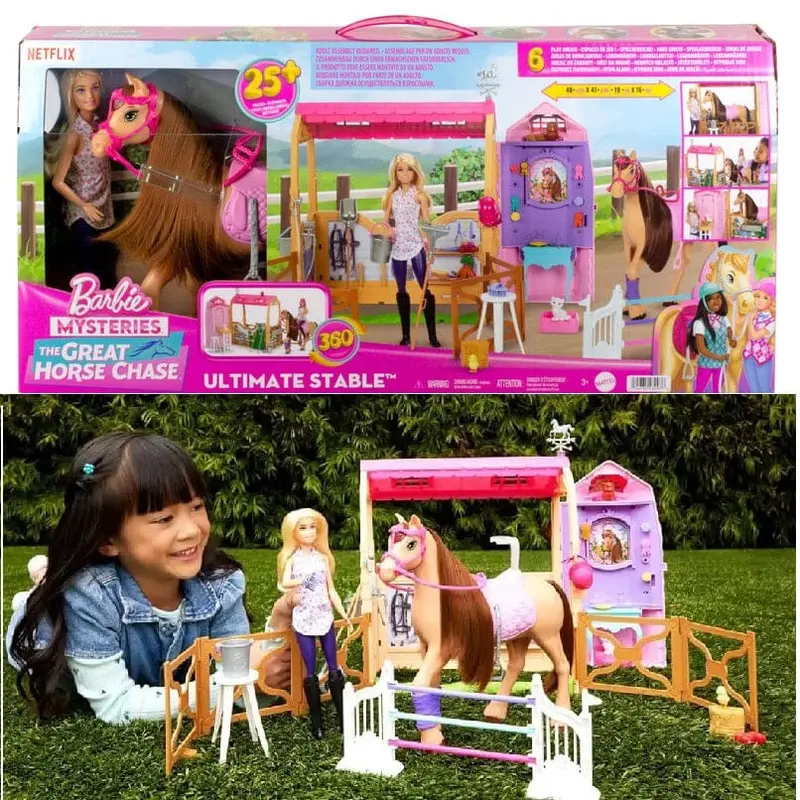 Il Ranch dei Sogni di Barbie con Bambola Bionda, Cavallo e tantissimi accessori