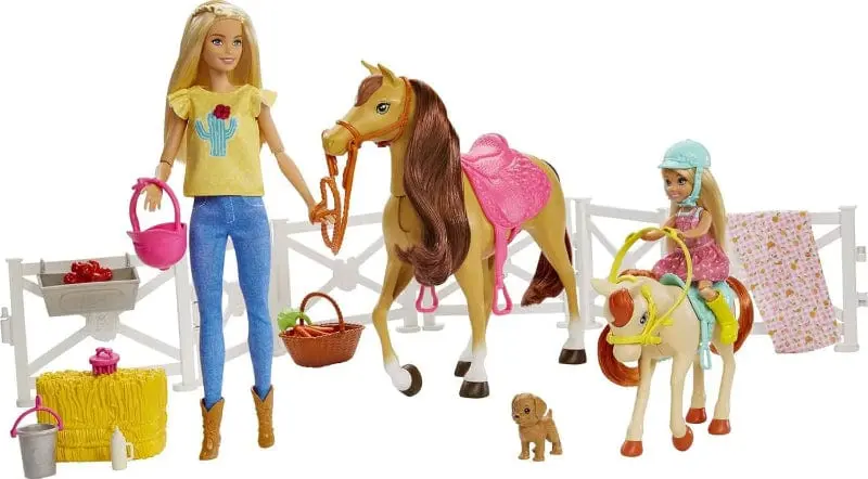 Il Ranch di Barbie, Bambole Barbie e Chelsea con Cavalli + Accessori