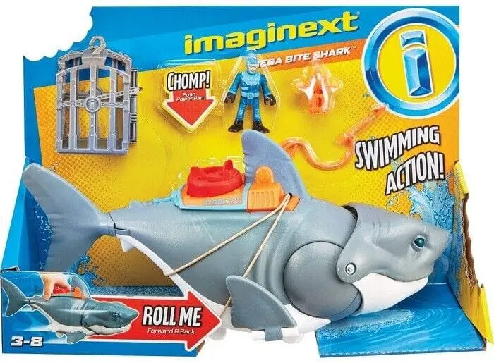 Imaginext Squalo Mega Morso con Personaggio Subacqueo