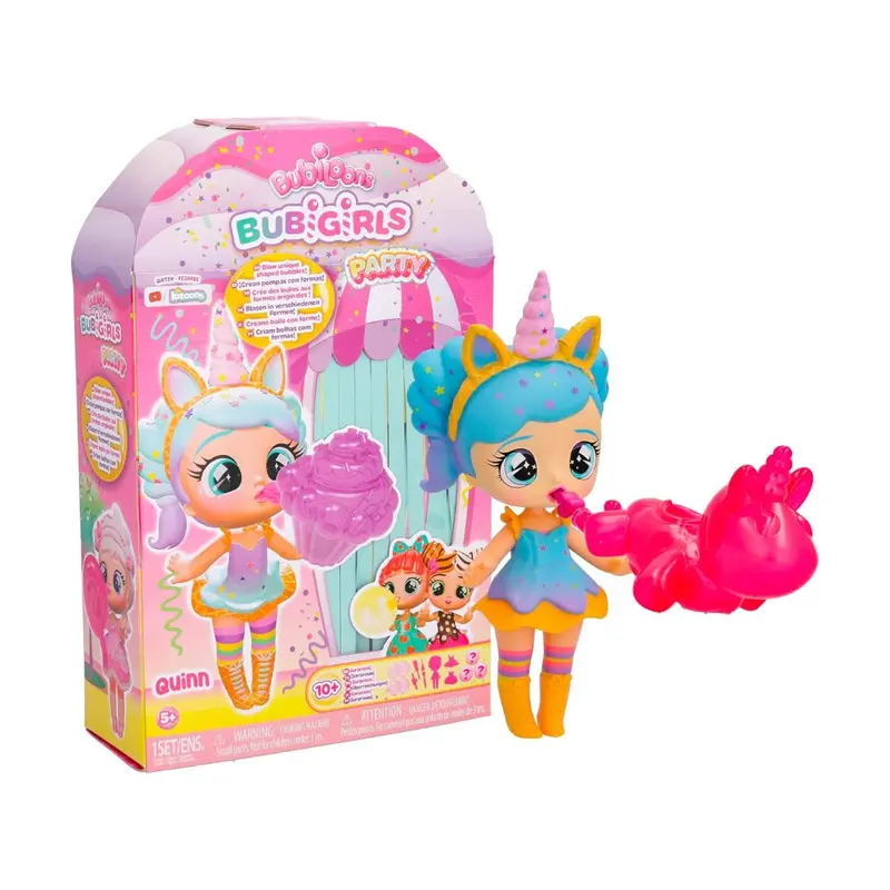 Imc Bubiloons BubiGirls Quinn Bambola da Collezione che Gonfia Palloncini 18cm