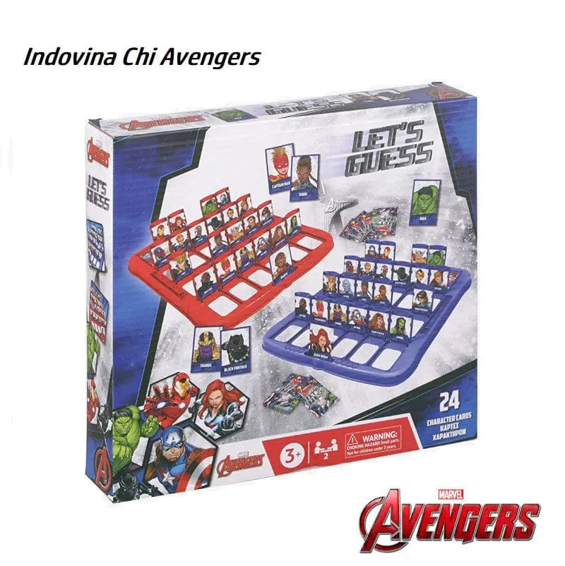 Indovina Chi Avengers – Gioco da Tavolo con 24 Super Eroi Marvel per Bambini