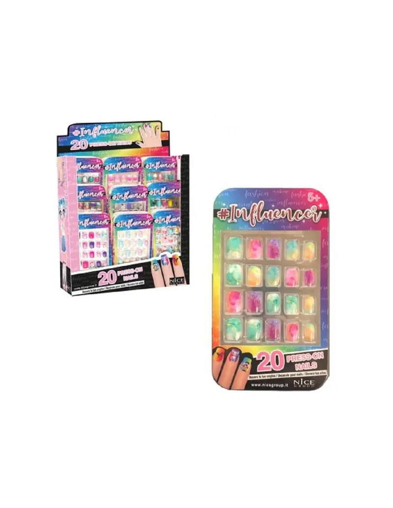 Influencer Press-On Nails Nice UNGHIE ADESIVE GIOCATTOLO