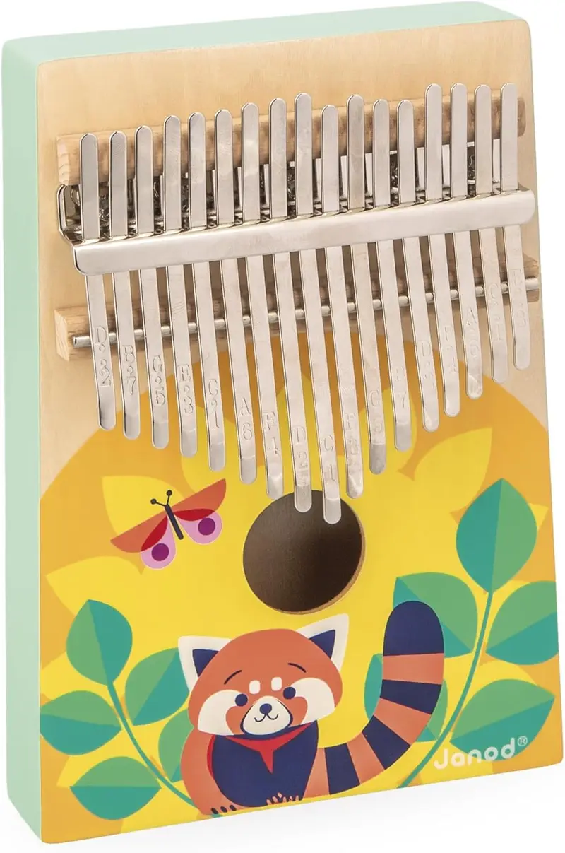 Janod Legno-Giocattolo Musicale Imitativo-17 Tasti In Metallo-Kalimba