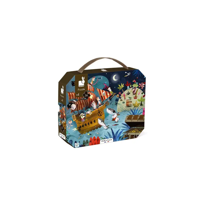 Janod Puzzle Caccia Al Tesoro 36 Pezzi