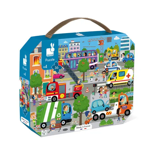 Janod Puzzle Citta' - 36 Pezzi