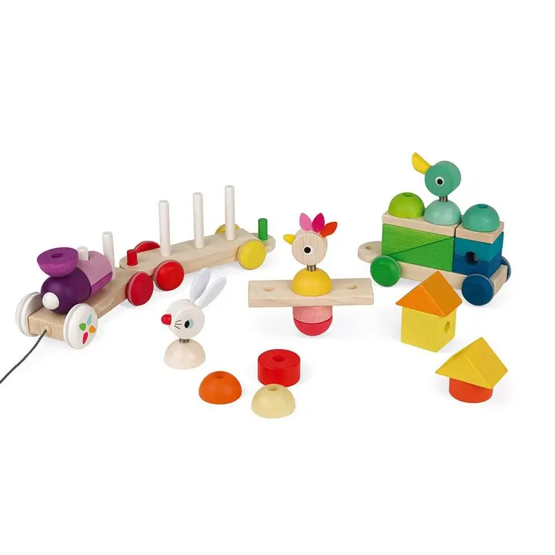 Janod Treno Gigante Multicolore Zigolo