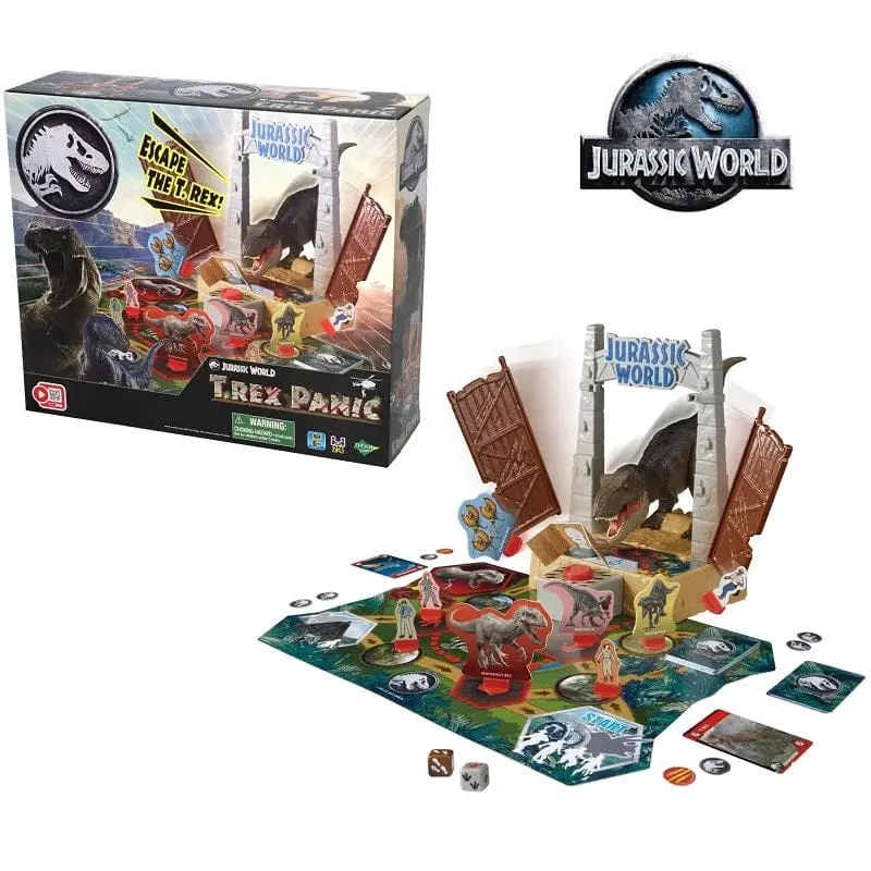 Jurassic World Gioco di Società T-Rex Panic Action Game - Epoch