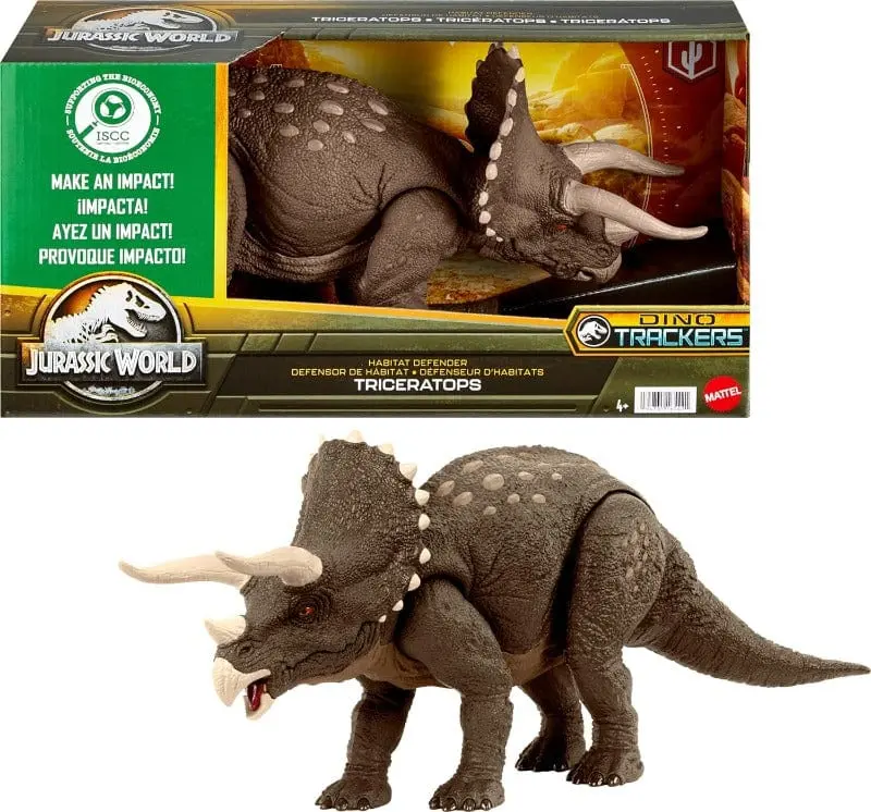 Jurassic World Triceratopo Protettore della Natura 44cm