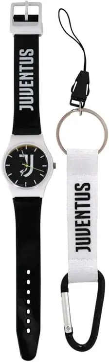 Juventus PRODOTTO UFFICIALE PORTACHIAVI + OROLOGIO IN BLISTER