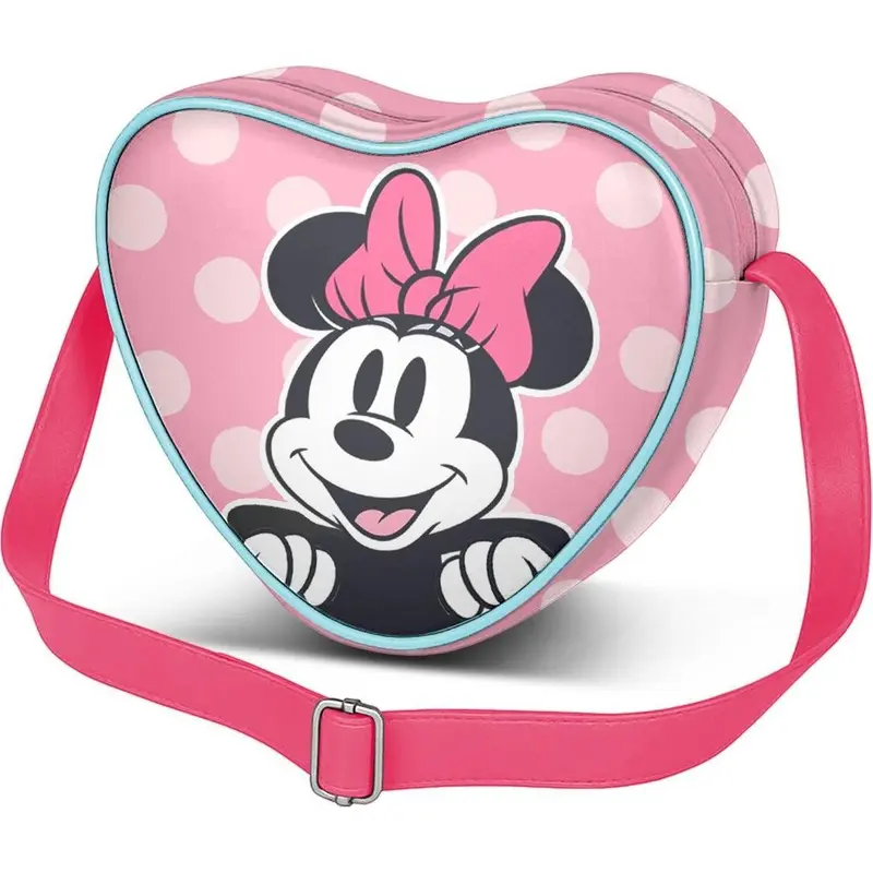 Karactermania, Borsetta, Borsa a tracolla casual a forma di cuore con nastro, rosa