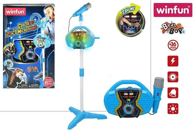 Karaoke per Bambini con Microfono 2 in 1