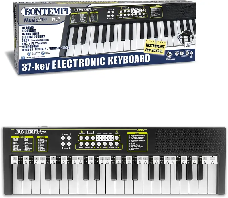 KeyRhythm - Tastiera Digitale a 37 Tasti con Funzione Apprendimento