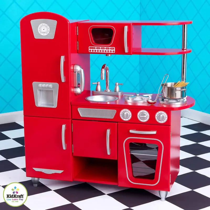 Kidkraft - Cucina In Legno Rossa - Red Vintage Kitchen