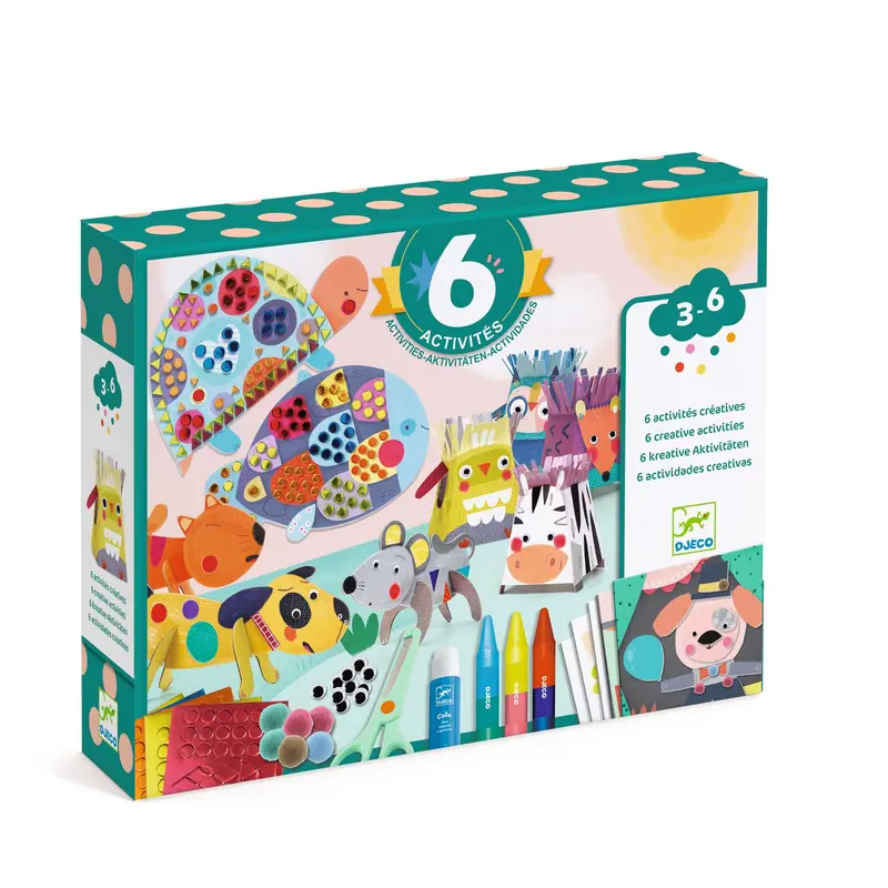Kit 6 Attività - Gli Animali E Le Loro Case