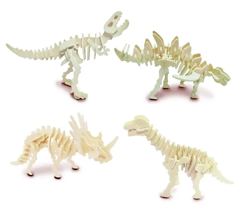 Kit costruzione Dinosauri set 1 in legno - QUAY - Art. J401