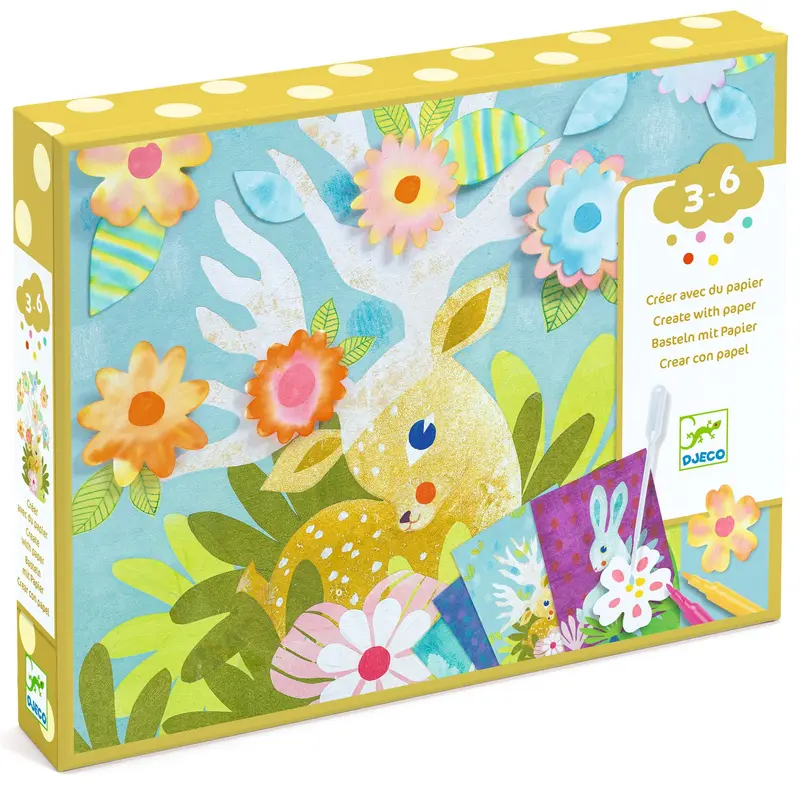 Kit creativo Djeco - Colorare con la carta assorbente