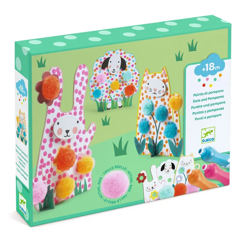 Kit Creativo Punti e Pompon - Nell'Erba