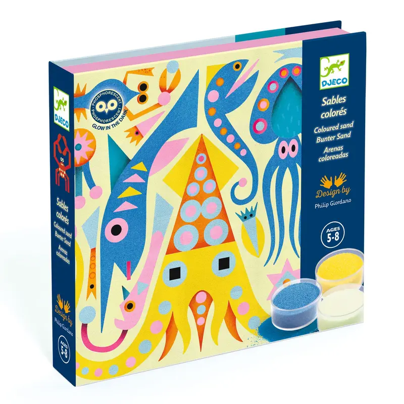 Kit creativo Sabbia colorata Djeco - Sea lights