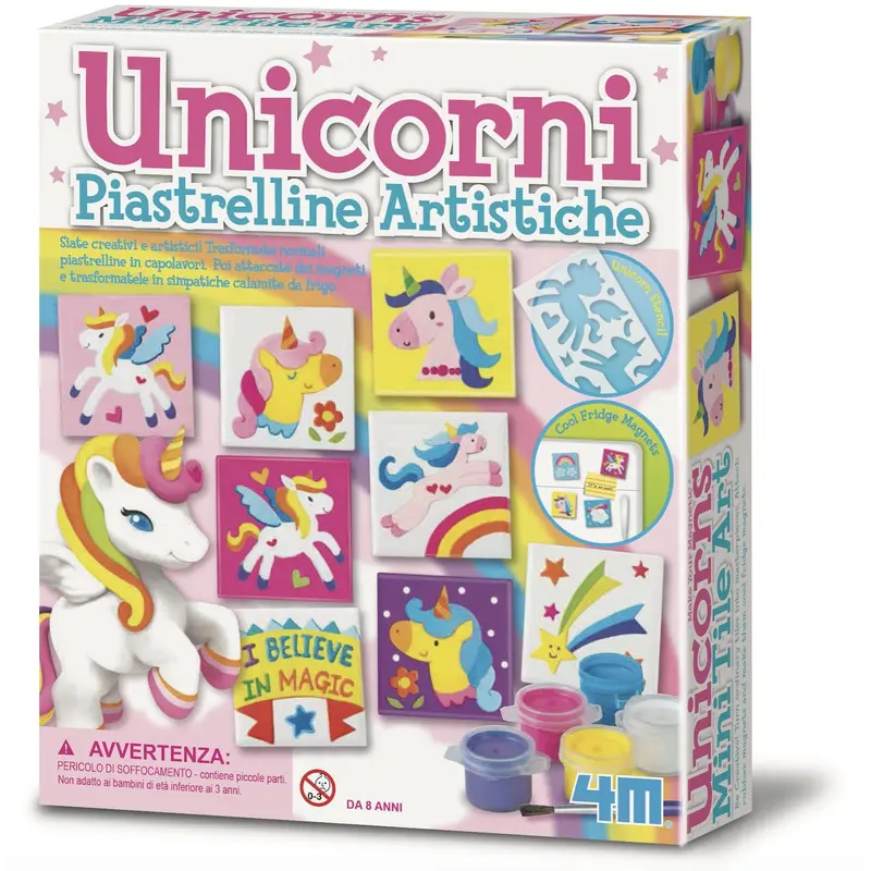Kit Piastrelline Artistiche Unicorni - 4M - Art. 4740