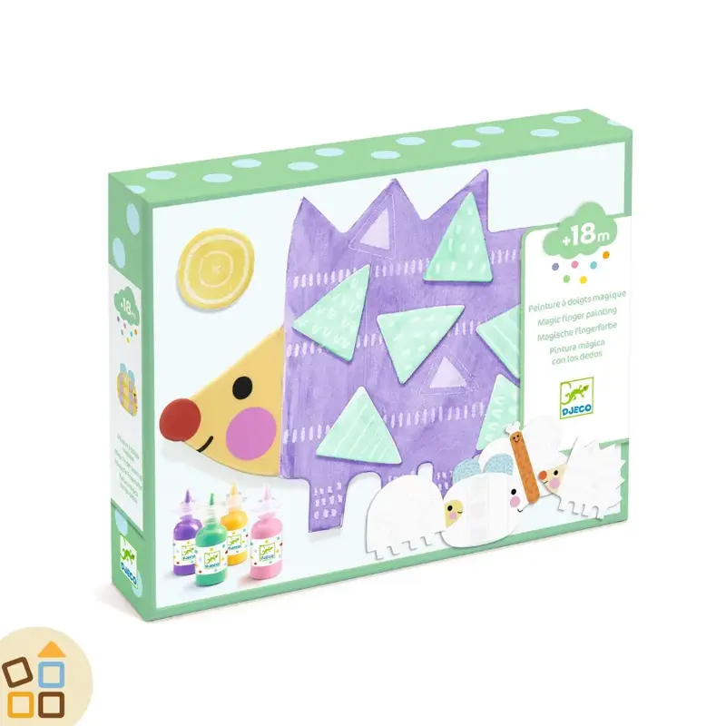KIT PITTURA A DITO, ANIMALI E FORME