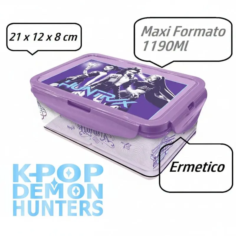 Kpop Demon Hunters Porta merenda Maxi 1190ml Ermetico