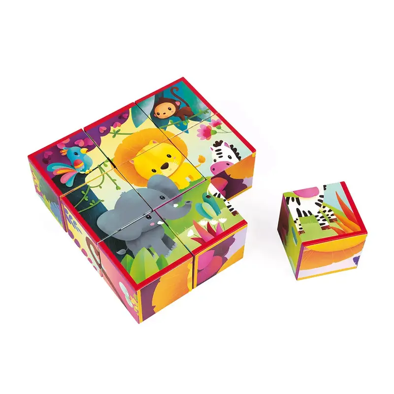 KubKid Puzzle a Blocchi Giungla Janod