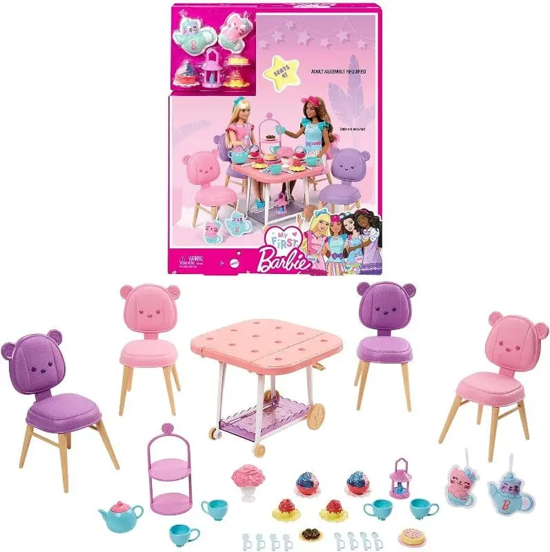 La mia prima Barbie, Playset Servizio da Tè con tantissimi accessori per Bambole