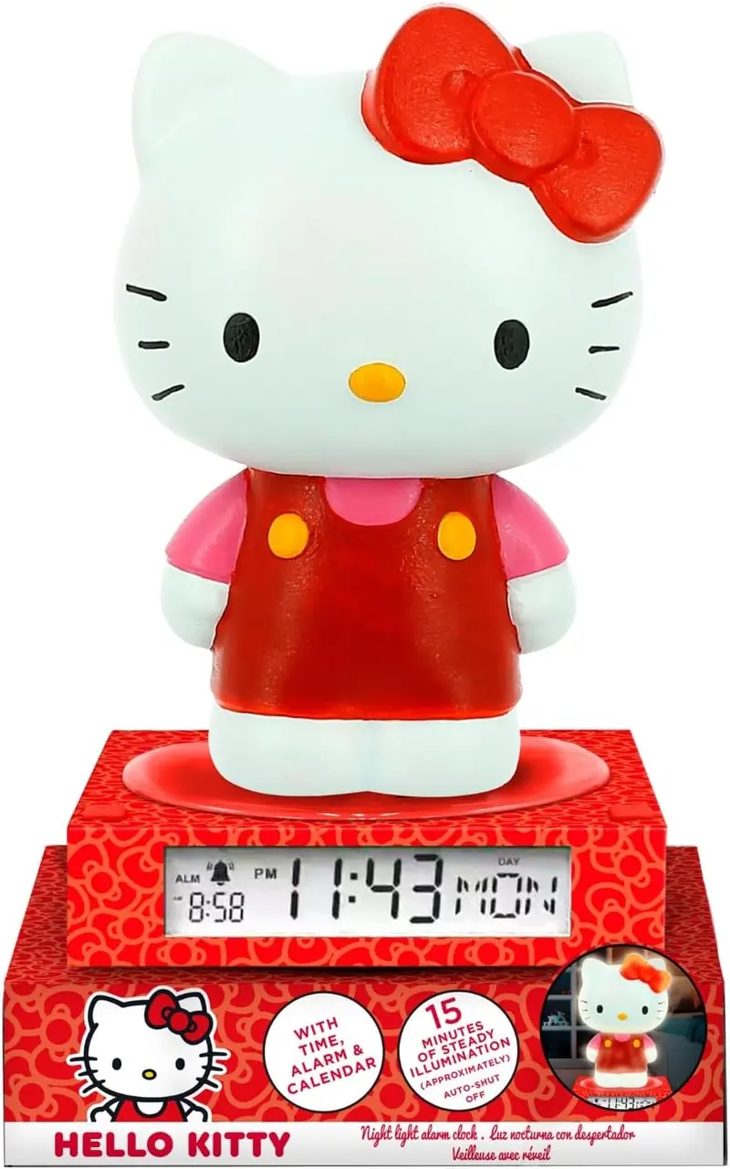 Lampada 3D Con Sveglia E Data Hello Kitty & Friends