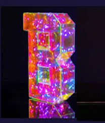 LAMPADA A LED LETTERA B