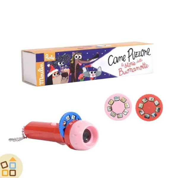 LAMPADA DELLE STORIE, CANE PUZZONE BLU