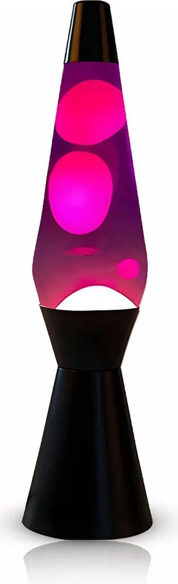 Lava Lamp Base Nera Viola/Rosa I Total