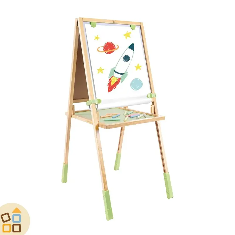 LAVAGNA DA DISEGNO CON CAVALLETTO, BAMBU'