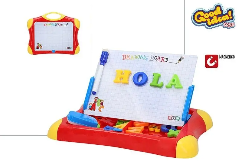 Lavagna Magnetica con Numeri e Lettere, Lavagnetta da Disegno per Bambini