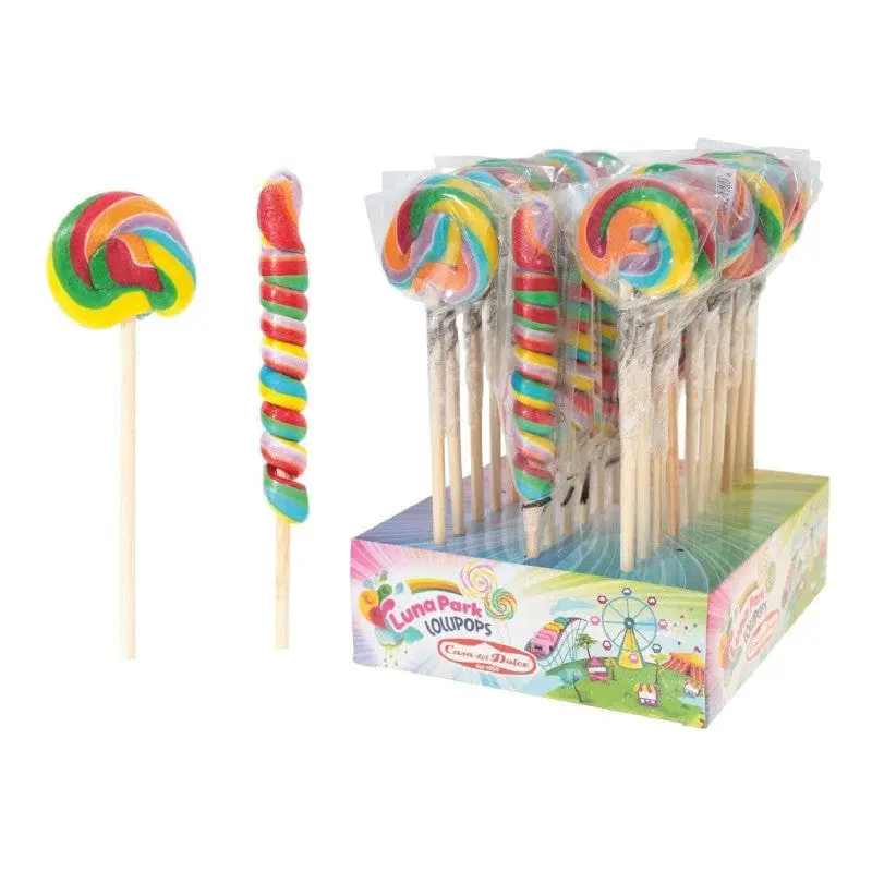 Lecca Lecca Luna Park Lollipops Arcobaleno 30pz