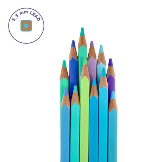 Legami Set Of 12 Colouring Pencils -OCEAN PALETTE