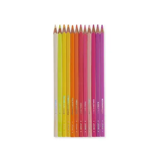 Legami Set Of 12 Colouring Pencils -SUNSET PALETTE