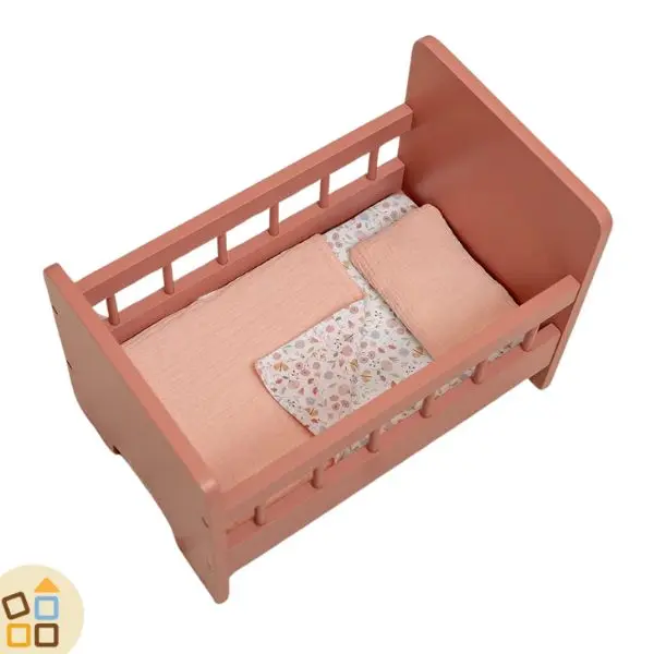 LETTO IN LEGNO, ROSA SCURO