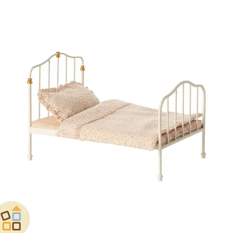 LETTO MATRIMONIALE METALLO TOPO, BIANCO