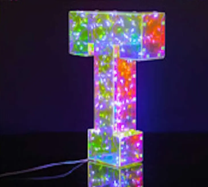 Letttera T Luminosa A Led I Total