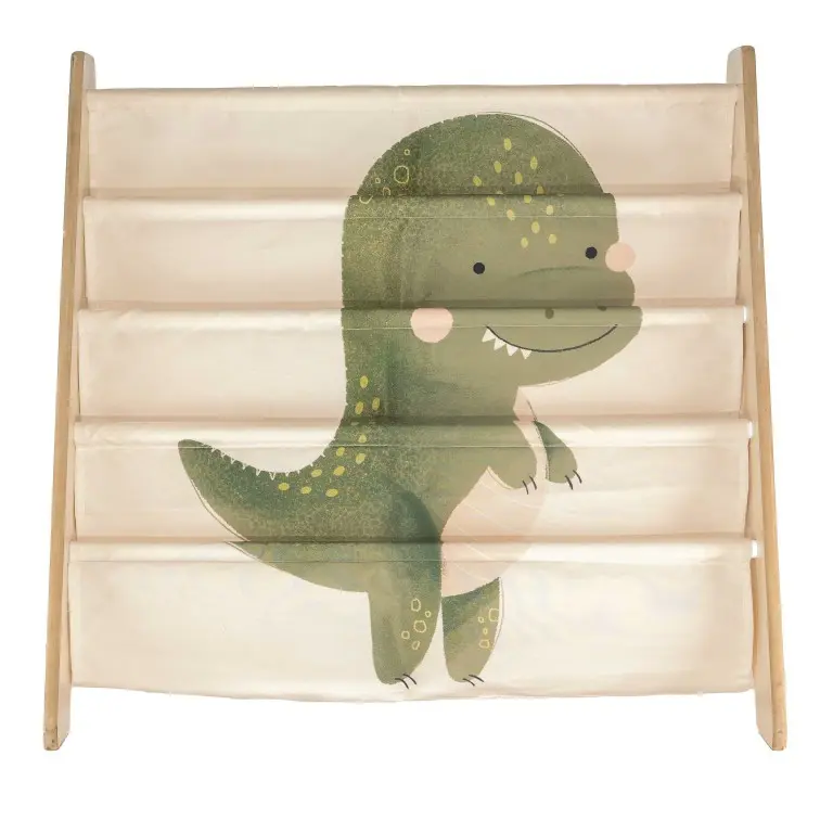 Libreria Montessoriana da Pavimento Dinosauro Cracky - Montessori Floor Standing Bookcase Dinosaur Cracky (MX1914)